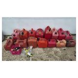 Large Lot of Gas Cans