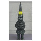 12 1/2" H Cast Iron Gnome Statue