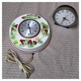 Hull Pottery Crescent Strawberry Sessions Clock
