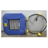 Mini Blue Trampoline & Yellow Spike Bowl Net