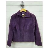 Yvonne Marie Purple Suede Jacket, Size S