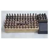 Vintage Steel Letter & Number Stamp Punch Sets