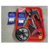 Assorted Hand Tools, Drill Chuck & Hardware Lot