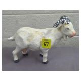 Cast Iron Painted Goat Statue