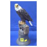 Resin Bald Eagle on Liberty Bell Statue