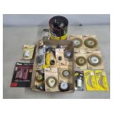 Large Lot of Wire Wheel Brushes, Assorted Tools