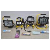 Lot of Work Lights w/ Extra Bulbs
