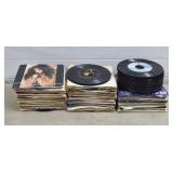 Large Lot of Assorted 45s Vinyl Records