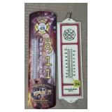 Lot of 2 Firemans Thermometers