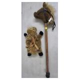 Giddy Up Plushie Horse Wood Toy & Hose Plushie