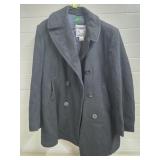 Vtg DSCP Quarterdeck Collection Black Wool Jacket