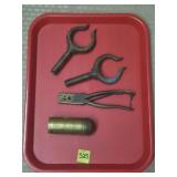 Antique Brass Pliers, Brass Support Yokes,