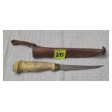 J. Martini Finland Fish Fillet Knife w/ Leather