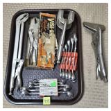 Mixed Mechanics Tool Lot - Vise Grip Wench,
