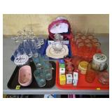 Large Lot of Vtg Glassware, Hats, Home Decor