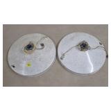 Lot of 2 Retro Musical Rotating Xmas Tree Stands