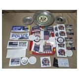 Great Seal of USA Pewter Plate, Patriotic Sticker,