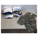 Grouping Of Mixed T-Shirts, Vest, Clothing