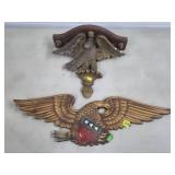 Patriotic Eagle Wall Plaque & Plaster Paris Eagle