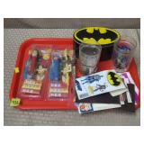 Lot of Vtg Batman & Wonderwoman Pez,