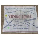 Vtg Crying Towel Satire Towel