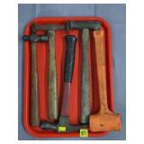Assorted Body Hammers, Pick Hammer & Dead Blow