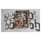 Large Lot of Assorted C Clamps