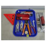 Lot of Levels, Cement Trowel, Assorted Hand Tools