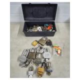 Large Lot of Assorted Locks, Keys, Keychains