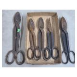 Lot of Vintage Sheet Metal Shears