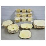 1930's Old Roman Art Glaze Dinnerware