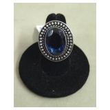 Tenjenite Quartz German Silver Ring, Size 7