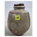 Vtg MCM Art Studio Pottery Lidded Jar
