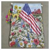 Lot of Assorted Yard Flags