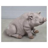 Concrete Pig Statue, 9' H