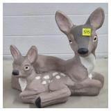 Concrete 2 Deer Statue, 12' H