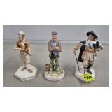 Lot of 3 Sebastian Mini Historical Figures