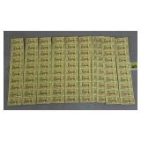 Lot of Angela Park Food Tickets