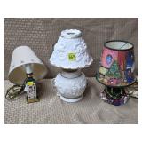 Lot of Xmas Decorative Table Lamps