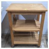 Wood Kitchen Utility Cart