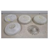 Lot of Art Deco & MCM Glass Light Fixture Shades
