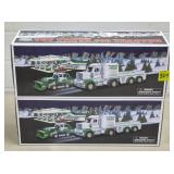 Lot of (2) 2013 Hess Toy Truck & Tractor w/ Boxes