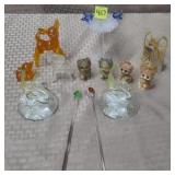 Crystal Mini Swans, Birdhouse Figurines,
