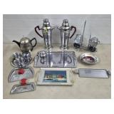 Vintage Chrome Cocktail Shakers, Aluminum