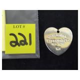 .925 Sterling Tiffany & Co. NY Heart Pendant