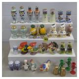 Tray Lot of Vintage Salt and Pepper Shakers