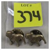 Lot of 2 Vintage Mack Bulldog Pins