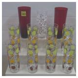 Lot of Assorted MCM Glass Tumblers