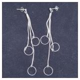 .925 Sterling Rope Earrings