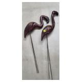 Lot of Vintage Flamingo Outdoor Decorations